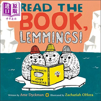 Zachariah OHora：Read the Book, Lemmings! 来读这本书吧 英文原版进口图书 儿童绘本动物故事图画书 儿童读物【中商原版】