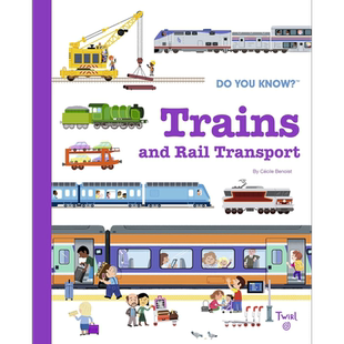 你知道吗 火车 Do You Know Trains and Rail Transport英文原版 儿童科普绘本百科知识图画书 精装进口读物5-9岁【中商原版?