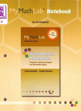 海外直订MyLab Math Notebook for Squires/Wyrick Developme... MyLab数学笔记本Squires/Wyrick发展数学