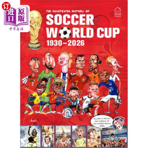 海外直订The Illustrated History of Soccer World Cup 1930 - 2026 English 足球历史插图1930 - 2026年世界杯英语