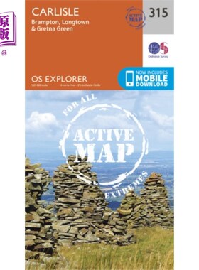 海外直订Carlisle, Brampton, Longtown and Gretna Green 卡莱尔，布兰普顿，朗敦和格特纳格林