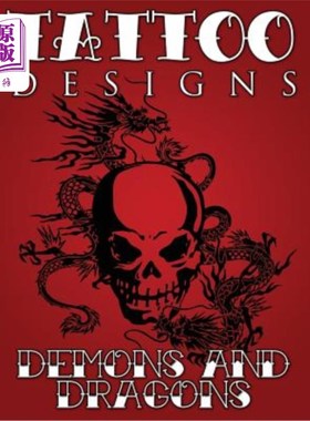 海外直订Tattoo Designs (Demons & Dragons) 纹身设计(恶魔和龙)