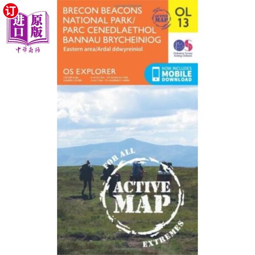 海外直订Brecon Beacons National Park / Parc Cenedlaethol... 布雷肯比肯斯国家公园 / 塞内德莱索尔公园 班瑙布莱切尼奥