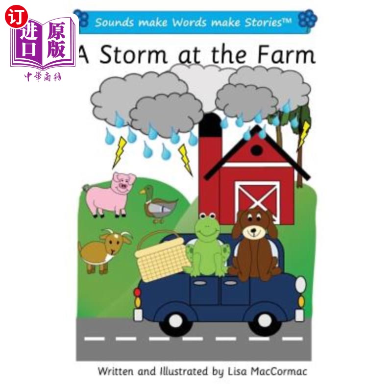 海外直订A Storm at the Farm: Sounds make Words make Stories, Plus Level, Series 1, Book  农场的暴风雨:声音组成单词