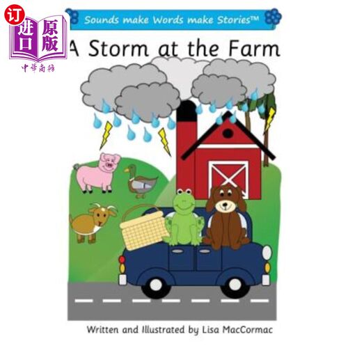 海外直订A Storm at the Farm: Sounds make Words make Stories, Plus Level, Series 1, Book  农场的暴风雨:声音组成单词