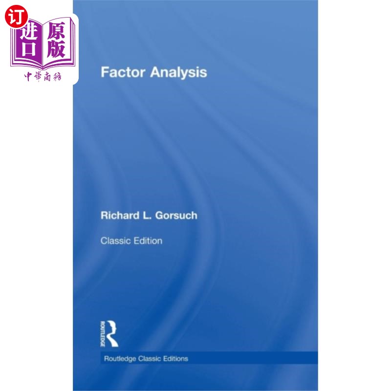 海外直订Factor Analysis 因子分析