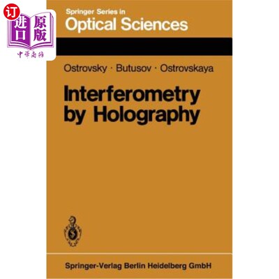 海外直订Interferometry by Holography 全息干涉术