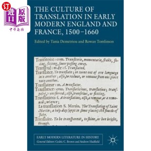 England Culture Translation 近代早期英国和法国 166 海外直订The 1660 Early France and Modern 翻译文化 1500
