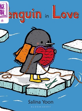 企鹅一族 感恩的企鹅 Salina Yoon Penguin in Love 英文原版 儿童纸板绘本 纸板书图画书 动物故事 进口童书【中商原版】