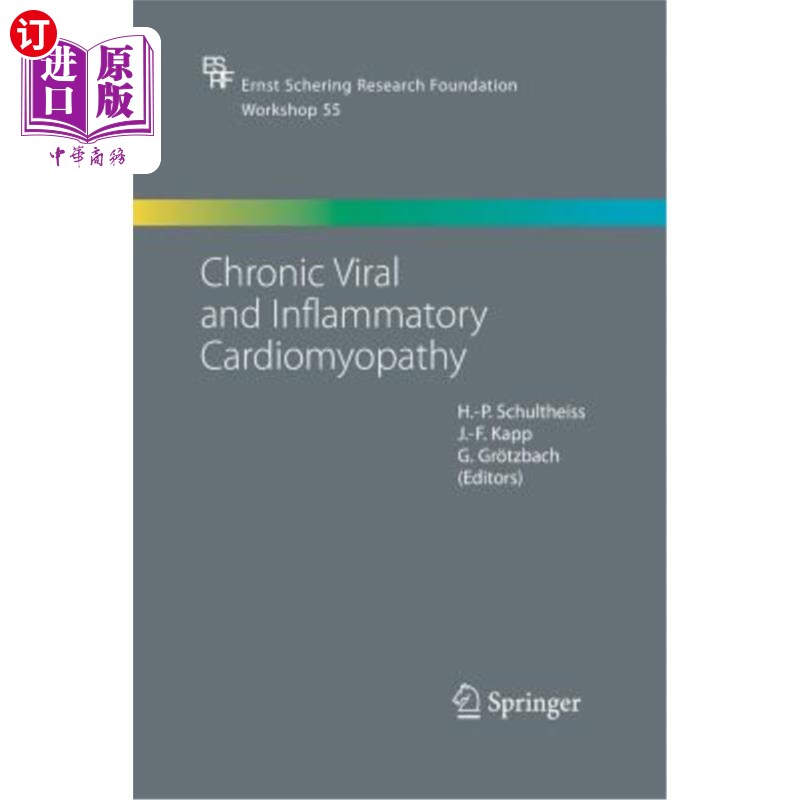 海外直订医药图书Chronic Viral and Inflammatory Cardiomyopathy 慢性病毒性和炎性心肌病