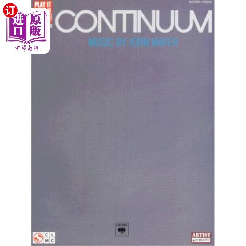 海外直订Continuum: Music by John Mayer 连续体：约翰·迈耶的音乐