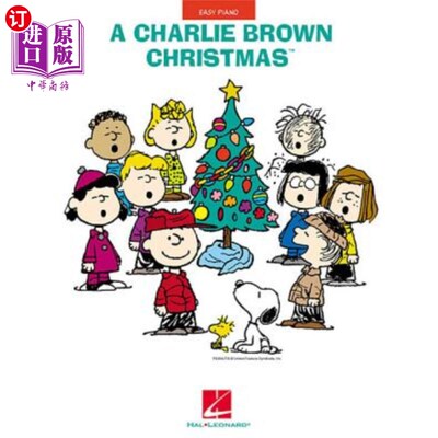海外直订A Charlie Brown Christmas: Easy Piano 查理·布朗的圣诞节:简易钢琴
