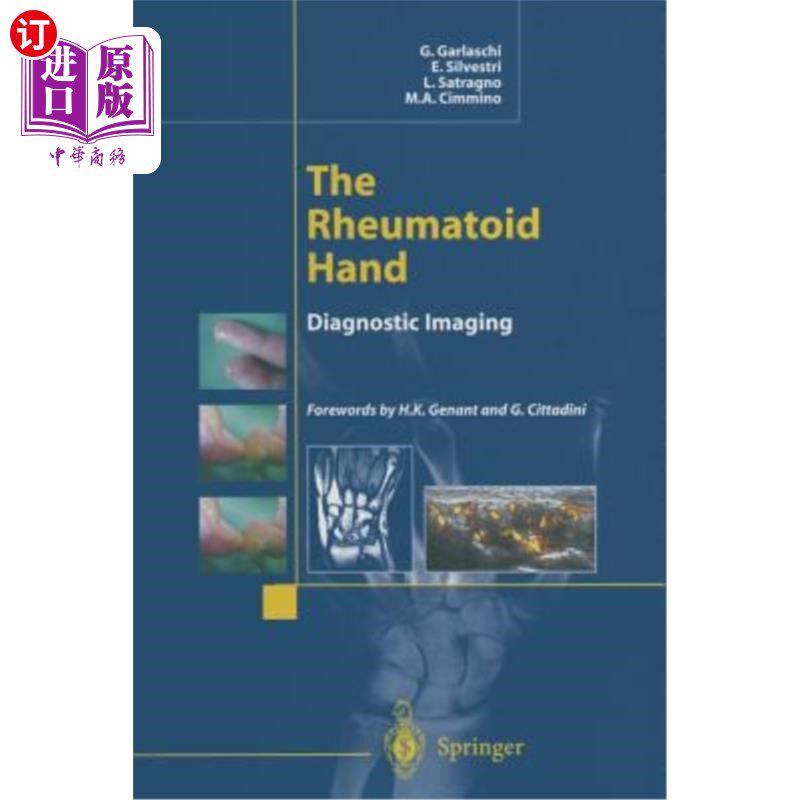 海外直订医药图书The Rheumatoid Hand: Diagnostic Imaging 类风湿手：诊断影像学