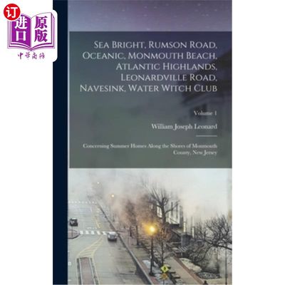 海外直订Sea Bright, Rumson Road, Oceanic, Monmouth Beach, Atlantic Highlands, Leonardvil 海光明，拉姆森路，海洋，蒙