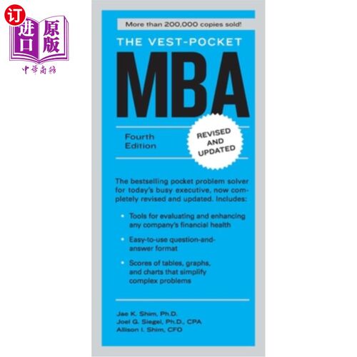 海外直订The Vest-Pocket MBA: Fourth Edition 背心口袋MBA:第四版