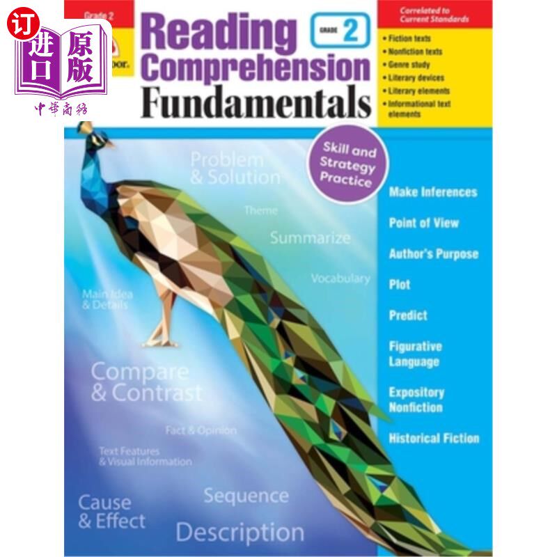 海外直订Reading Comprehension Fundamentals, Grade 2 Teacher Resource 阅读理解基础，2年级