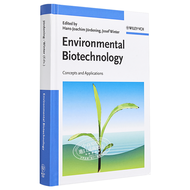 现货 环境生物技术 概念与应用 Environmental Biotechnology 英文原版 Hans Jordening 废水土壤固体废物废气处理【中商原版】