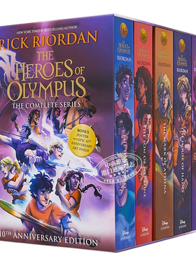 Percy Jackson 波西杰克逊和奥林匹斯英雄5本套装 第二季 英文原版 美版平装 Heroes of Olympus Rick Riordan 可搭哈利波特