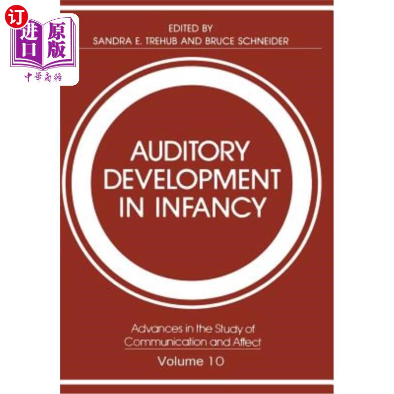 海外直订医药图书Auditory Development in Infancy 婴儿期听觉发育