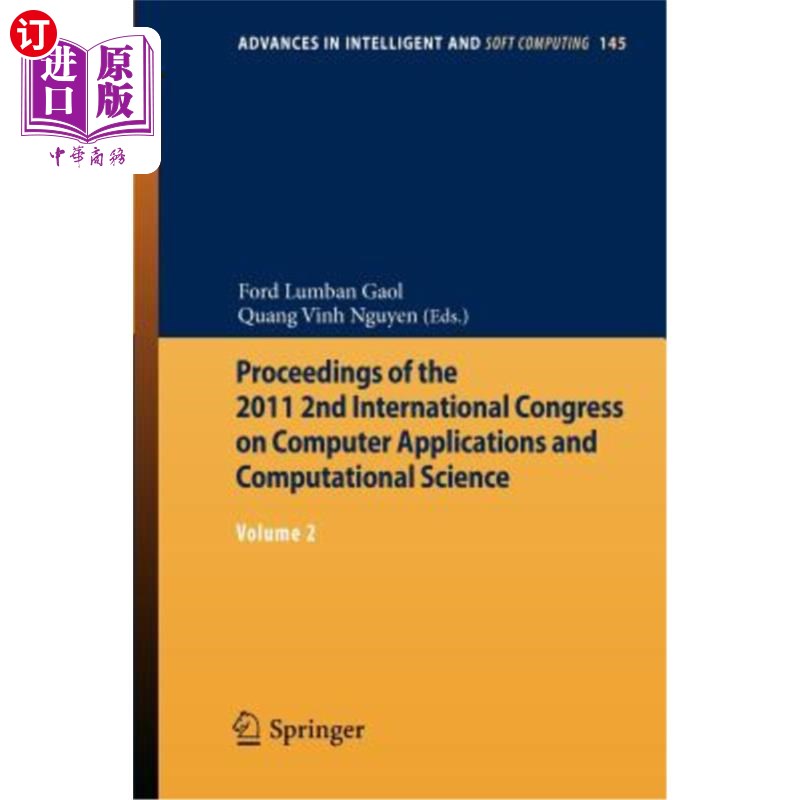 海外直订Proceedings of the 2011 2nd International Congress on Computer Applications and 2011年第二届国际计算机应用