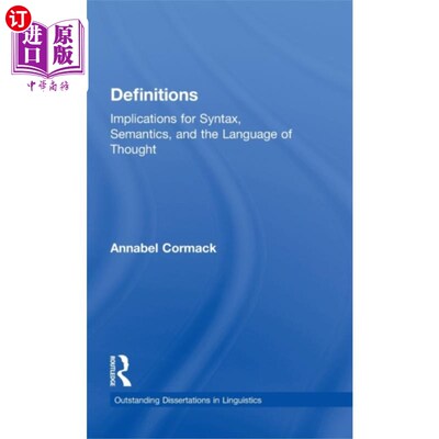 海外直订Definitions 定义