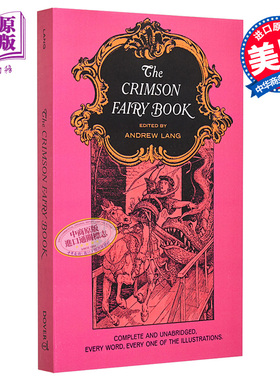 朗格深红色童话 英文原版 The Crimson Fairy Book 童话 外国文学 安德鲁 朗格 Andrew Lang【中商原版】