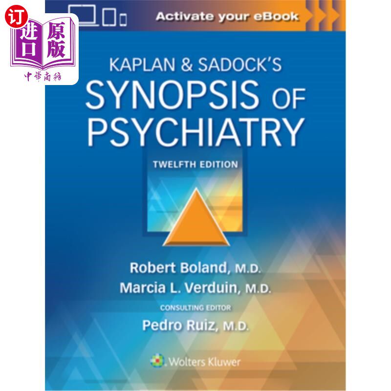 海外直订医药图书Kaplan & Sadock's Synopsis of Psychiatry 卡普兰和萨多克的精神病学概要