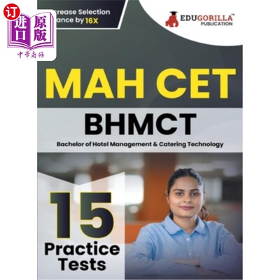 海外直订MAH BHMCT CET Exam Book 2023: Bachelor of Hotel Management and Catering Technolo 酒店管理与餐饮技术学士学位