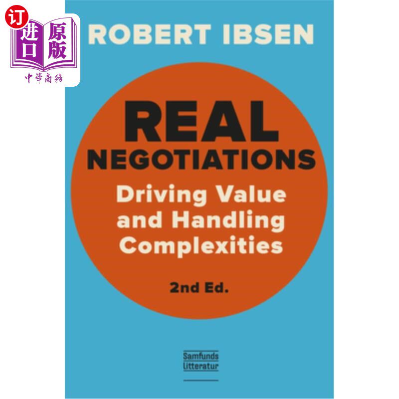 海外直订Real Negotiations, 2: Driving Values and Handling Complexities 真正的谈判，2:驱动价值观和处理复杂性