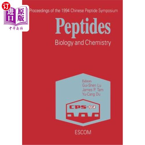 海外直订Peptides: Biology and Chemistry 肽：生物学和化学