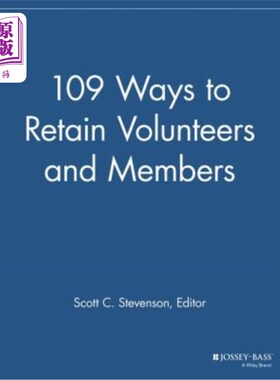 海外直订109 Ways to Retain Volunteers and Members 109留住志愿者和会员的方法