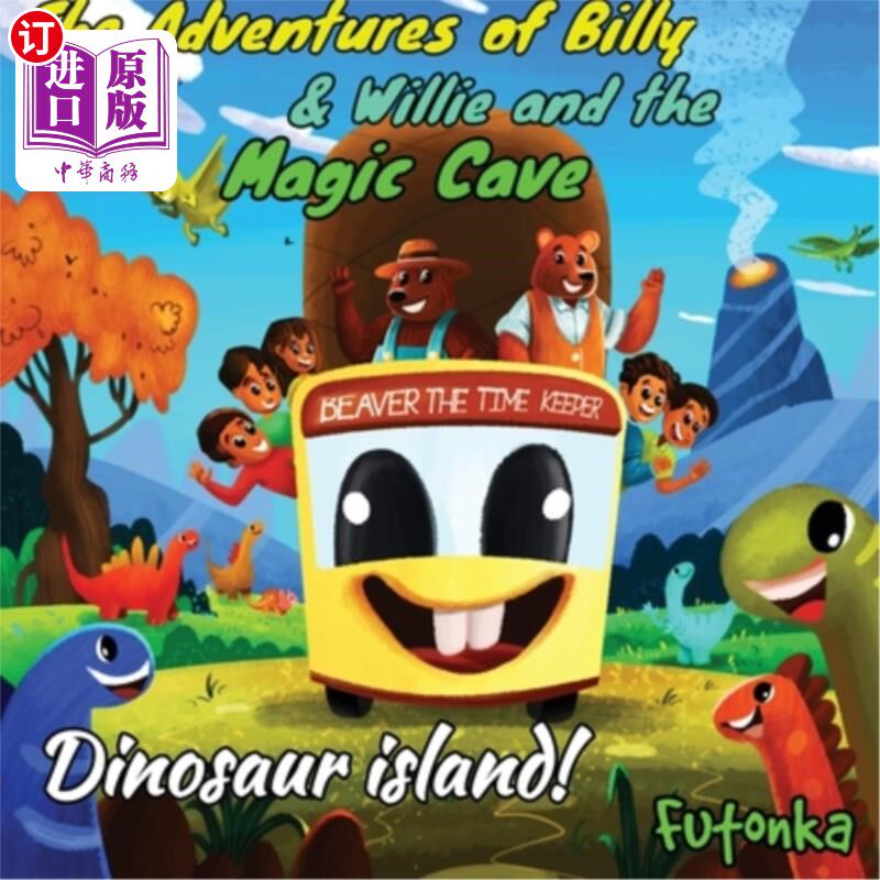 海外直订The Adventures of Billy & Willie and the magic cave- Dinosaur island 比利和威利历险记与神奇洞穴-恐龙岛