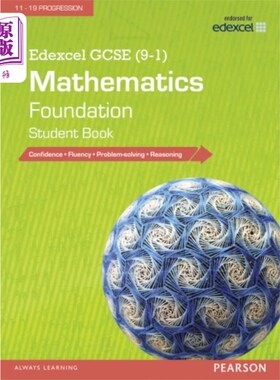 海外直订Edexcel GCSE (9-1) Mathematics: Foundation Stude... eddexcel GCSE(9-1)数学:基础学生书