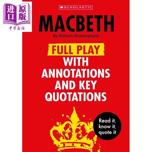 预售 学乐经典全注系列 麦克白 Macbeth Full Play with Annotations and Key Quotations 英文原版【中商原版】