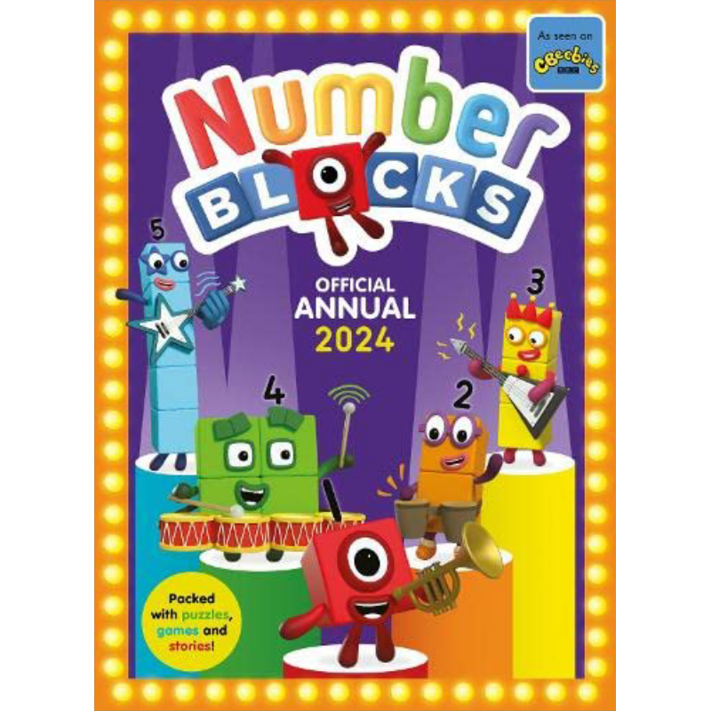 Numberblocks Annual 2024 数字积木字母积木动画年鉴2024 英文原版进口 儿童早教认知游戏书 买就赠愉快学写字8【中商原版】