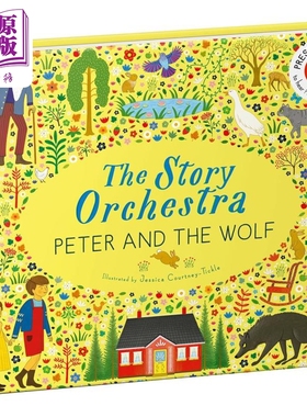小猫头鹰社管弦乐队 彼得与狼 The Story Orchestra Peter and the Wolf 英文原版 儿童绘本故事 精装进口玩具书【中商原版】