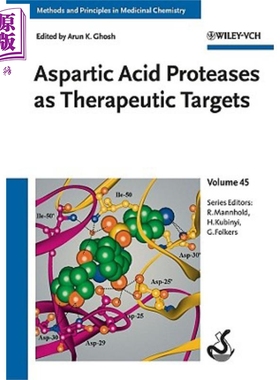 现货 作为治疗目标的天冬氨酸蛋白酶 Aspartic Acid Proteases As Therapeutic Targets 英文原版 Arun Ghosh 【中商原版】 Wiley