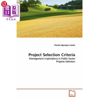 海外直订Project Selection Criteria 项目选择标准