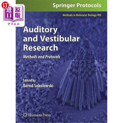 海外直订医药图书Auditory and Vestibular Research: Methods and Protocols 听觉和前庭研究:方法和方案