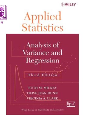 海外直订Applied Statistics: Analysis of Variance and Regression 应用统计学：方差与回归分析