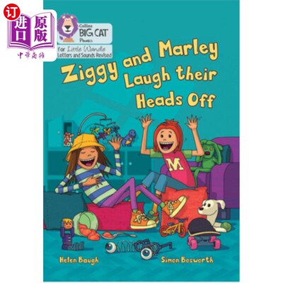 海外直订Ziggy and Marley Laugh Their Heads Off: Phase 5 Set 4 Ziggy和Marley笑得前仰后合：第五阶段，第四集