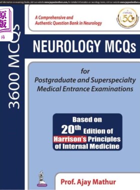 海外直订医药图书Neurology MCQs for Postgraduate and Superspecial... 研究生和特级医学入学考试神经学MCQs