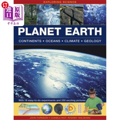 海外直订Exploring Science: Planet Earth: Continents, Oceans, Climate, Geology; With 19 E 探索科学：地球：大陆、海洋