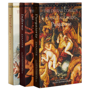预售 但丁神曲三部曲组合套装 Dante 双语版 意大利语 英语【中商原版】英文原版 Inferno Purgatorio Paradiso