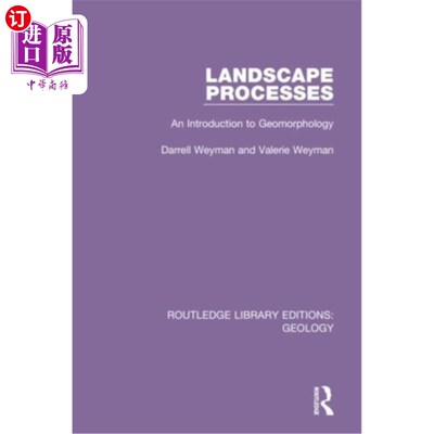 海外直订Landscape Processes: An Introduction to Geomorphology 景观过程：地貌学导论