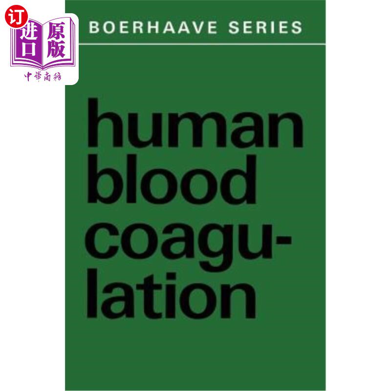 海外直订医药图书human blood coagulation: biochemistry, clinical