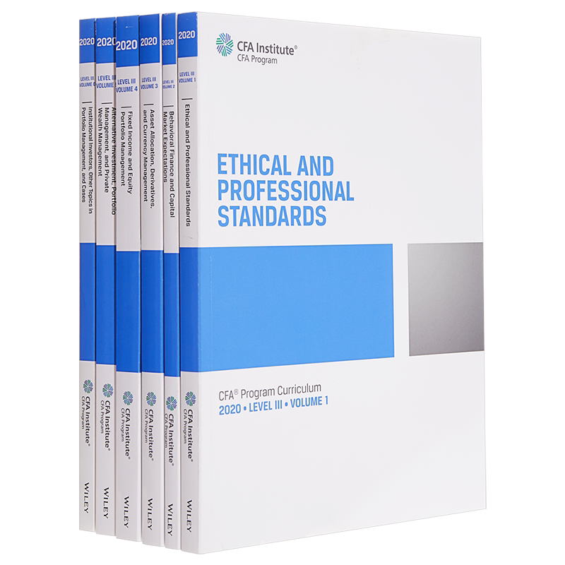 CFA Program Curriculum 2020Level Iii 英文原版 注册金融分析师计划课程2020第III级 第1-6卷套装 CFA Institute【中商原?