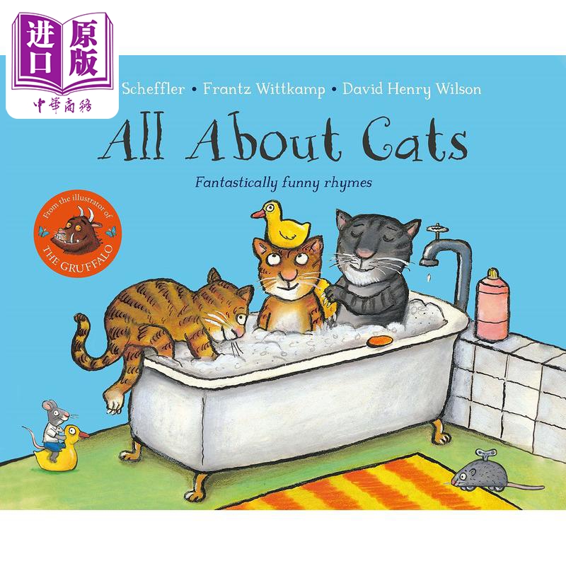 预售 Axel Scheffler：All About Cats 关于猫的一切 英文原版 进口图书 儿童绘本 动物故事百科知识图画书 3-6岁童书【中商原版】 书籍/杂志/报纸 儿童读物原版书 原图主图