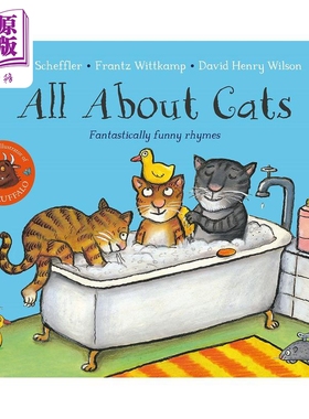 预售 Axel Scheffler：All About Cats 关于猫的一切 英文原版 进口图书 儿童绘本 动物故事百科知识图画书 3-6岁童书【中商原版】