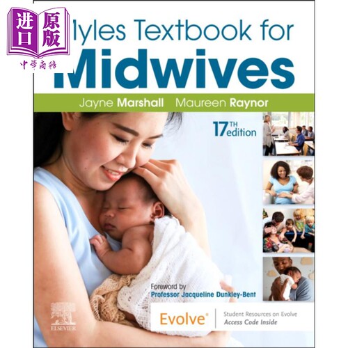 现货 Myles助产士教科书 第17版 英文原版 Myles Textbook for Midwives Jayne Marshall【中商原版】Elsevier